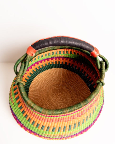 Ahoufe Pot - Shaped Handwoven Bolga Basket 0023 - Nathez out of Africa
