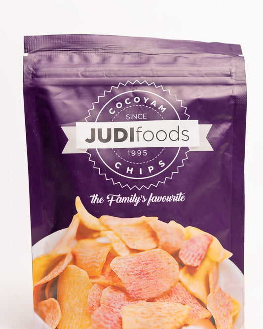 Cocoyam chips from Ghana — authentic African snack, naturally made and crunchy