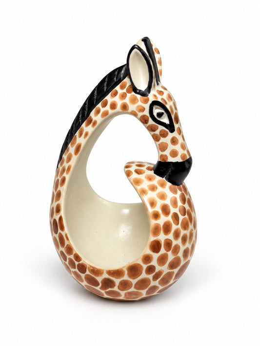 Soapstone Giraffe Jewellery Dish & Tealight Holder