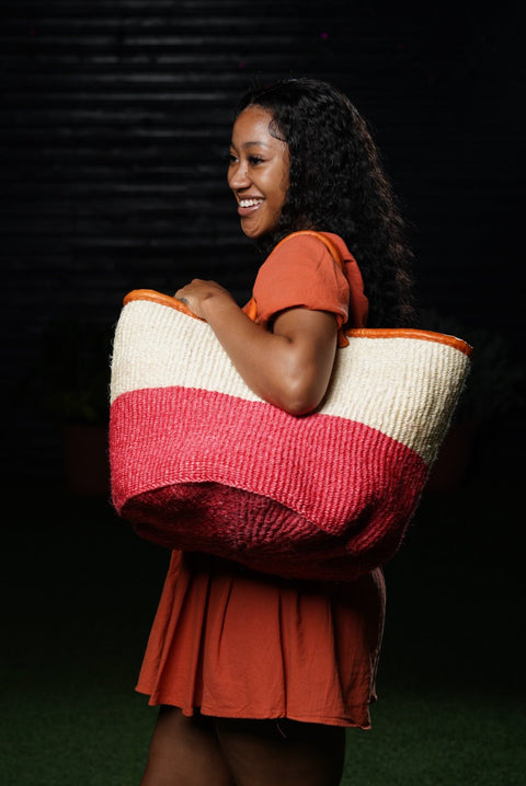 Hand-Woven Sisal Handbag (Ref: 33) - Nathez out of Africa