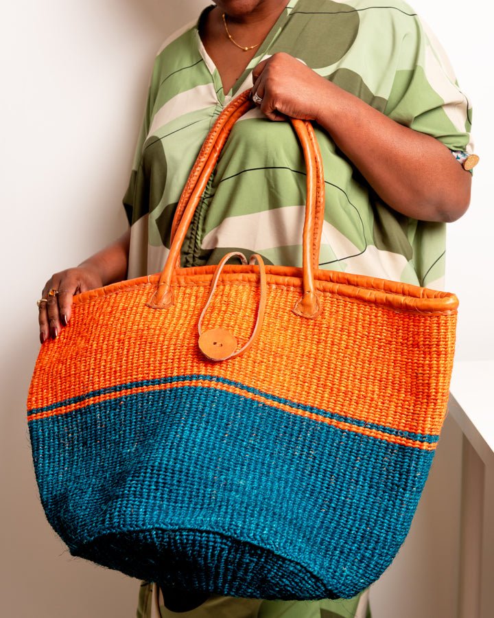 Hand-Woven Sisal Handbag from Kenya