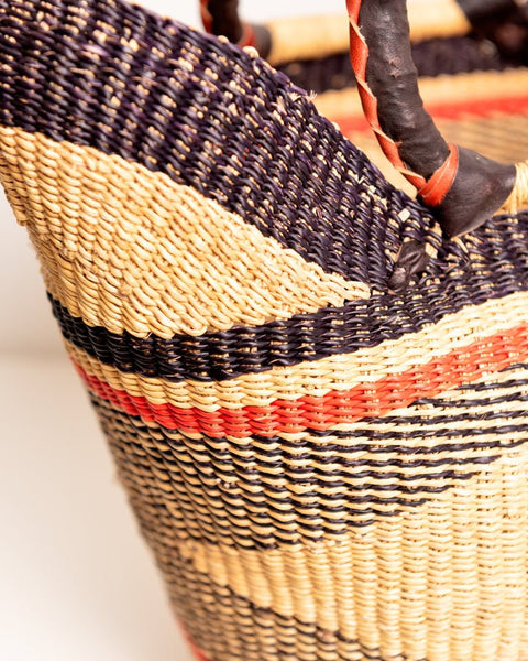 Julian Hand - Woven Bolgatanga U - Shopper Basket 0013 - Nathez out of Africa