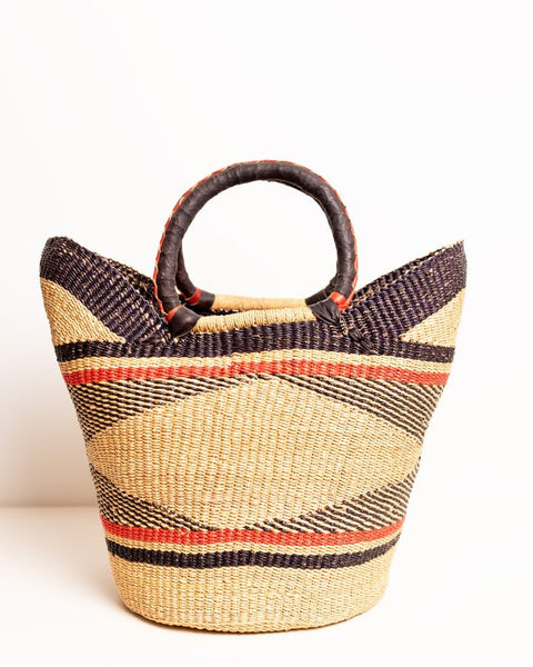 Julian Hand - Woven Bolgatanga U - Shopper Basket 0013 - Nathez out of Africa