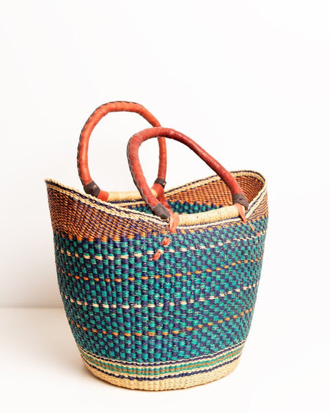 Julian Hand - Woven Bolgatanga U - Shopper Basket 0014 - Nathez out of Africa