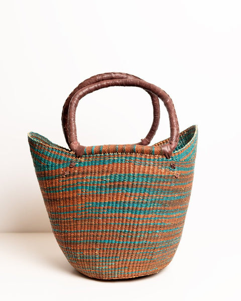 Julian Hand - Woven Bolgatanga U - Shopper Basket 0048 - Nathez out of Africa
