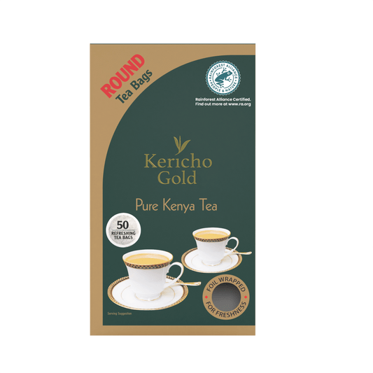 Kericho Gold premium black tea 50 bags — ethically sourced from Kenya