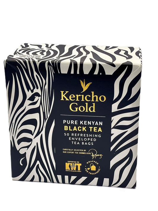 Kericho Gold Conservation Range Black Tea 50 bags — ethically sourced Kenyan premium tea
