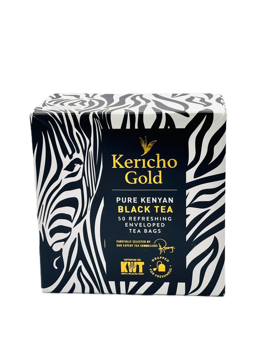 Kericho Gold Conservation Range Black Tea 50 bags — ethically sourced Kenyan premium tea