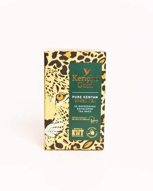 Kericho Gold Conservation Range Green Tea 20 bags — ethically sourced Kenyan premium tea