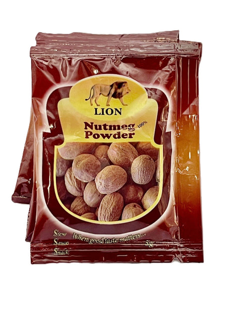 Lion Nutmeg Powder (Strip of 10 Sachets 5g each) - Nathez out of Africa