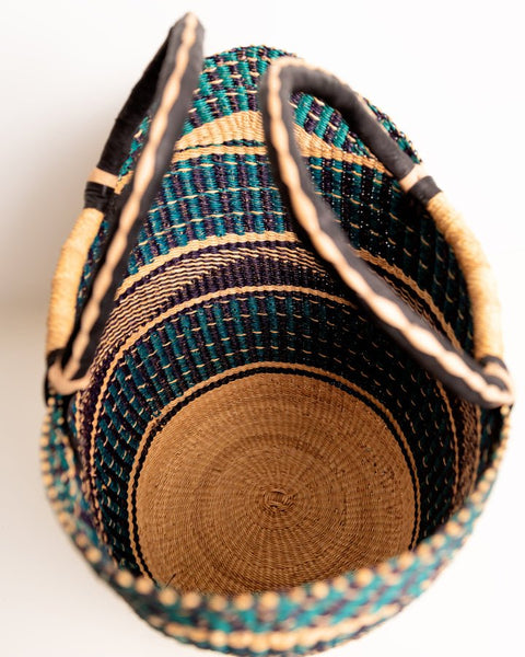 Manye(Queen) Hand - Woven Bolgatanga U - Shopper Basket 0018 - Nathez out of Africa