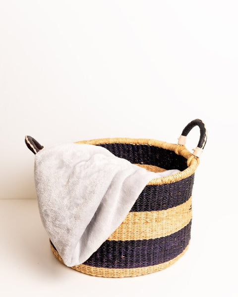 Nathez Hand - woven Laundry Basket (Mini) - Nathez out of Africa