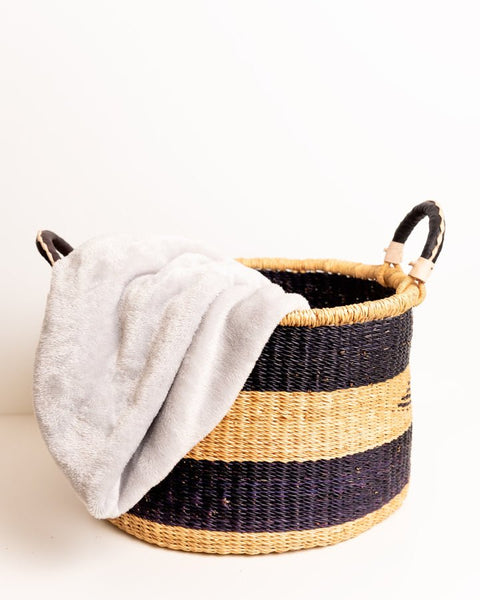 Nathez Hand - woven Laundry Basket (Mini) - Nathez out of Africa