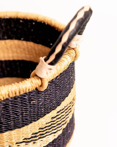 Nathez Hand - woven Laundry Basket (Mini) - Nathez out of Africa