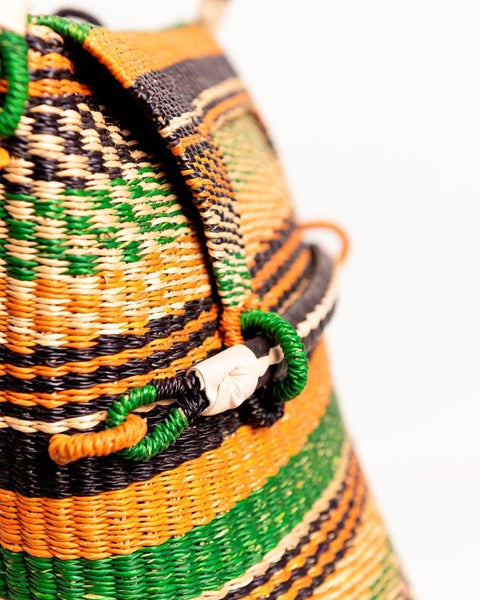 Nathez Handwoven Bolga Rucksack – Ethically Made, Uniquely You - Nathez out of Africa