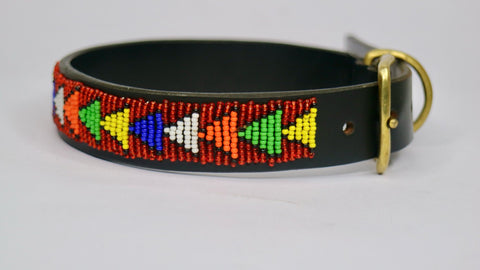 Nathez Masai Dog Collar – Handcrafted Leather Elegance for Your Pet - Nathez out of Africa