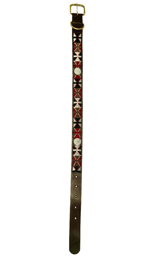Nathez Masai Dog Collar – Handcrafted Leather Elegance for Your Pet - Nathez out of Africa