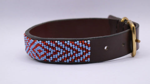 Nathez Masai Dog Collar – Handcrafted Leather Elegance for Your Pet - Nathez out of Africa