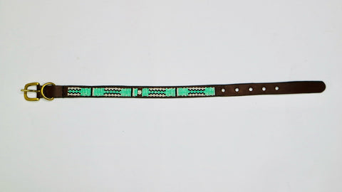 Nathez Masai Dog Collar – Handcrafted Leather Elegance for Your Pet - Nathez out of Africa