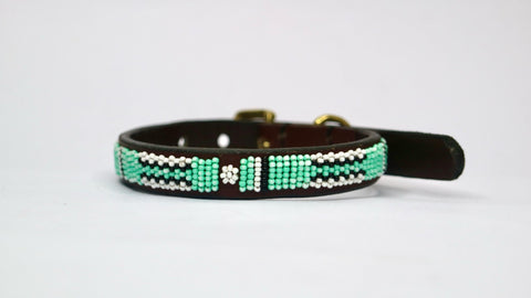 Nathez Masai Dog Collar – Handcrafted Leather Elegance for Your Pet - Nathez out of Africa