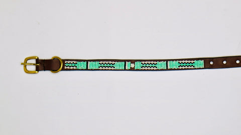 Nathez Masai Dog Collar – Handcrafted Leather Elegance for Your Pet - Nathez out of Africa