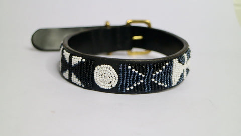 Nathez Masai Dog Collar – Handcrafted Leather Elegance for Your Pet - Nathez out of Africa
