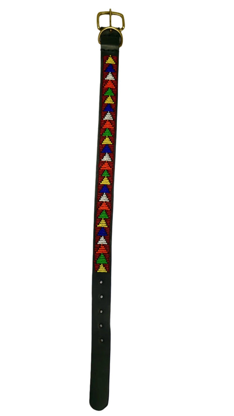 Nathez Masai Dog Collar – Handcrafted Leather Elegance for Your Pet - Nathez out of Africa