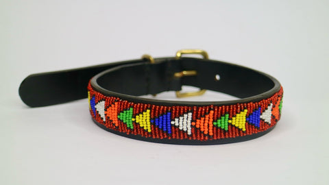 Nathez Masai Dog Collar – Handcrafted Leather Elegance for Your Pet - Nathez out of Africa