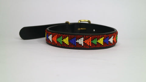 Nathez Masai Dog Collar – Handcrafted Leather Elegance for Your Pet - Nathez out of Africa