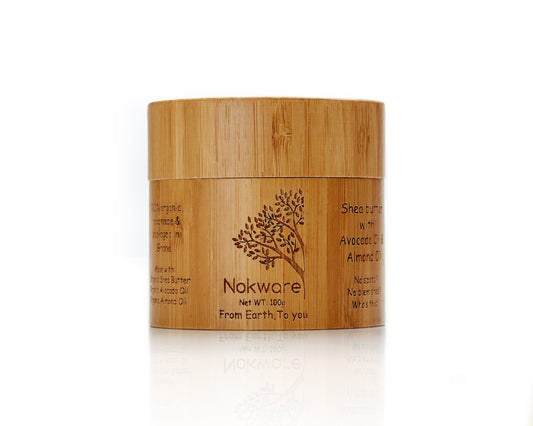 Nokware coconut and olive shea butter 100ml — natural Ghanaian skin moisturiser