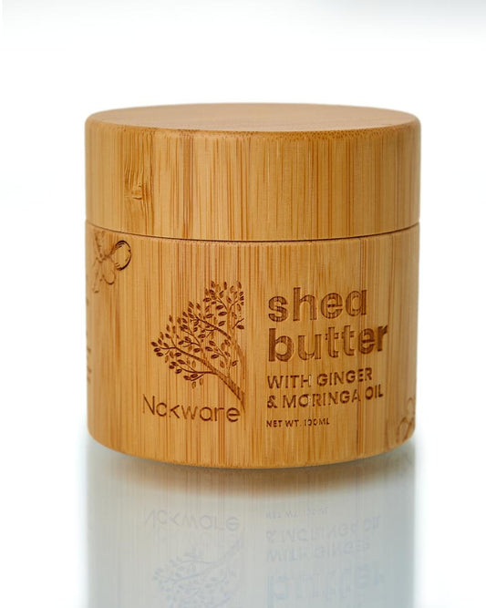 Nokware ginger and moringa oil shea butter 100ml — natural Ghanaian skin moisturiser