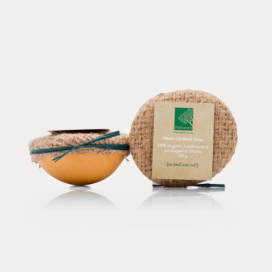 Nokware neem oil African black soap — natural organic skin cleansing bar