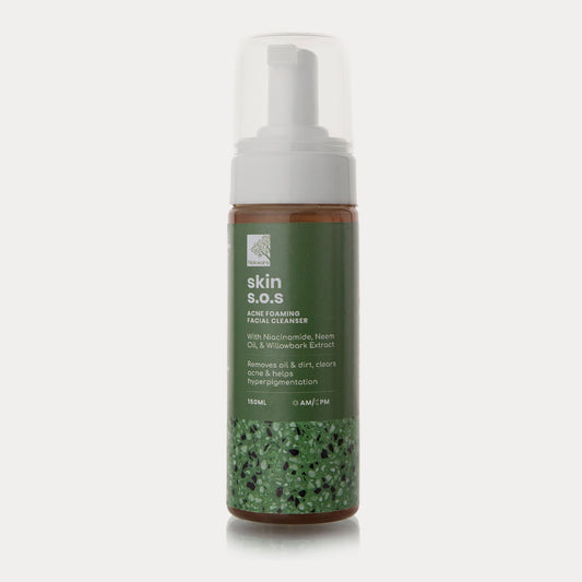 Nokware SOS acne facial wash — natural Ghanaian skincare with botanical ingredients