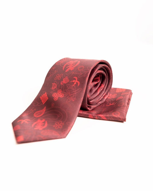 Opulence African print tie and handkerchief signature collection — luxury African fashion