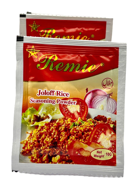 Remie Joloff Rice Seasoning Powder (Strip of 12 Sachets 10g each) HALAL - Nathez out of Africa