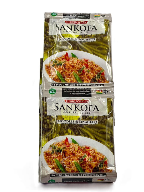 Sankofa Noodles & Spaghetti Seasoning 5g (Strip of 12 Sachets 5g each) HALAL - Nathez out of Africa