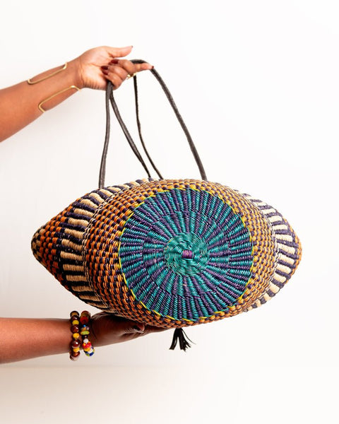 Shai Hand - woven Bolga Shoulder Bag - Nathez out of Africa