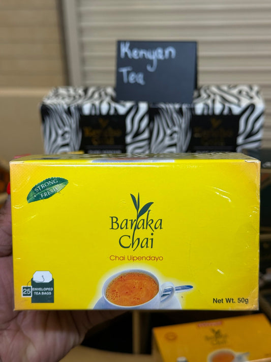 Tangawizi Baraka Chai ginger black tea 25 bags — premium strong Kenyan black tea blend
