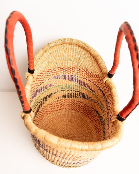 Yayra Hand - woven Bolga Basket 0032 - Nathez out of Africa