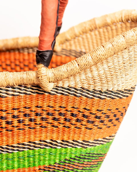 Yayra Hand - woven Bolga Basket 0034 - Nathez out of Africa
