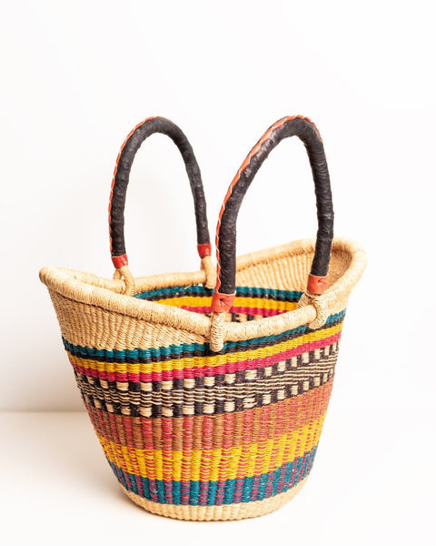 Yayra Hand - woven Bolga Basket 0035 - Nathez out of Africa