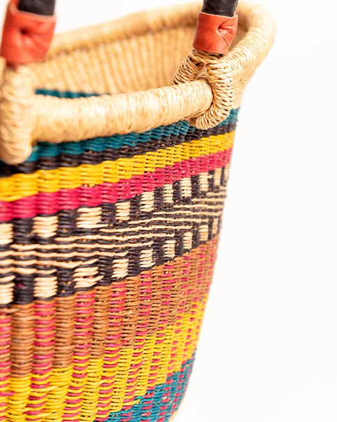 Yayra Hand - woven Bolga Basket 0035 - Nathez out of Africa