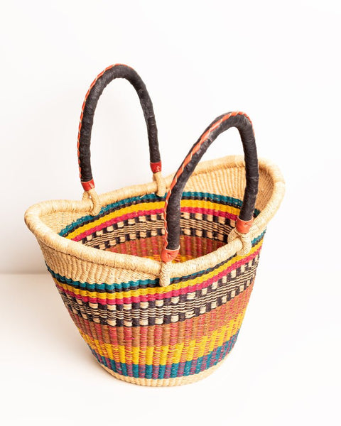 Yayra Hand - woven Bolga Basket 0035 - Nathez out of Africa