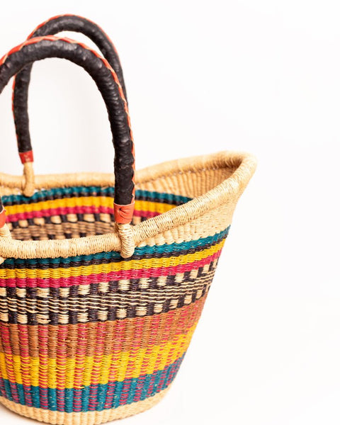 Yayra Hand - woven Bolga Basket 0035 - Nathez out of Africa