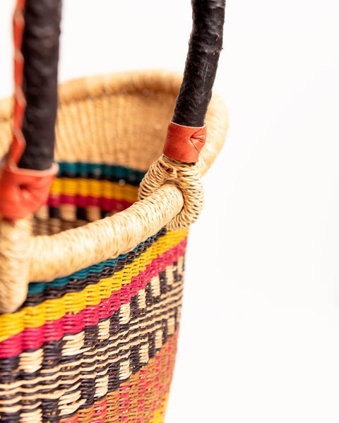 Yayra Hand - woven Bolga Basket 0035 - Nathez out of Africa