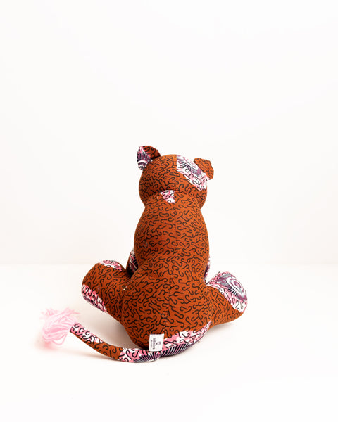 Handmade African Textile Soft Toy - Lioness (Medium)