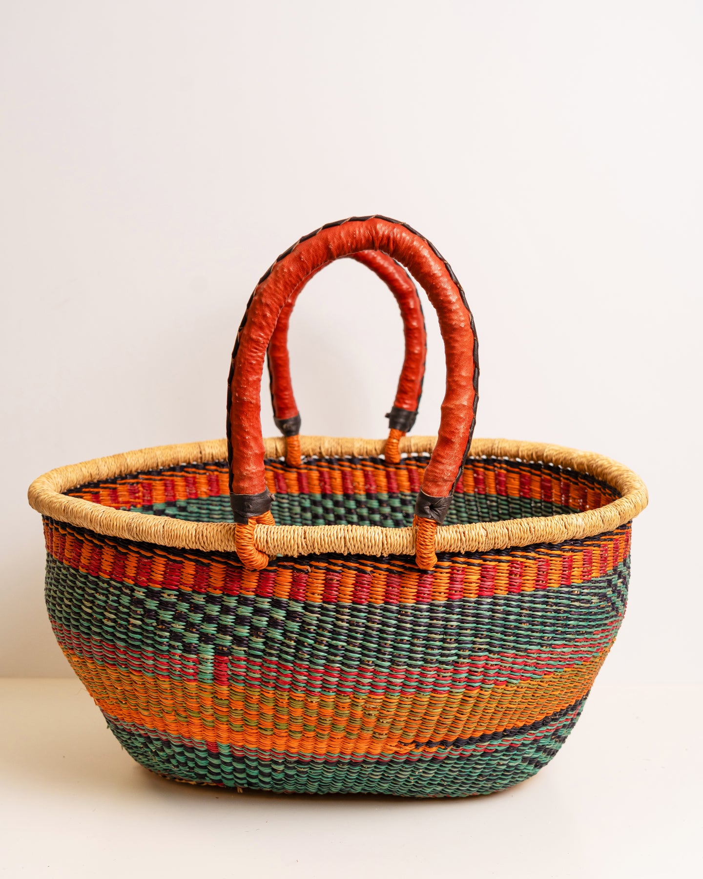 Afua Handwoven Bolga Market Basket