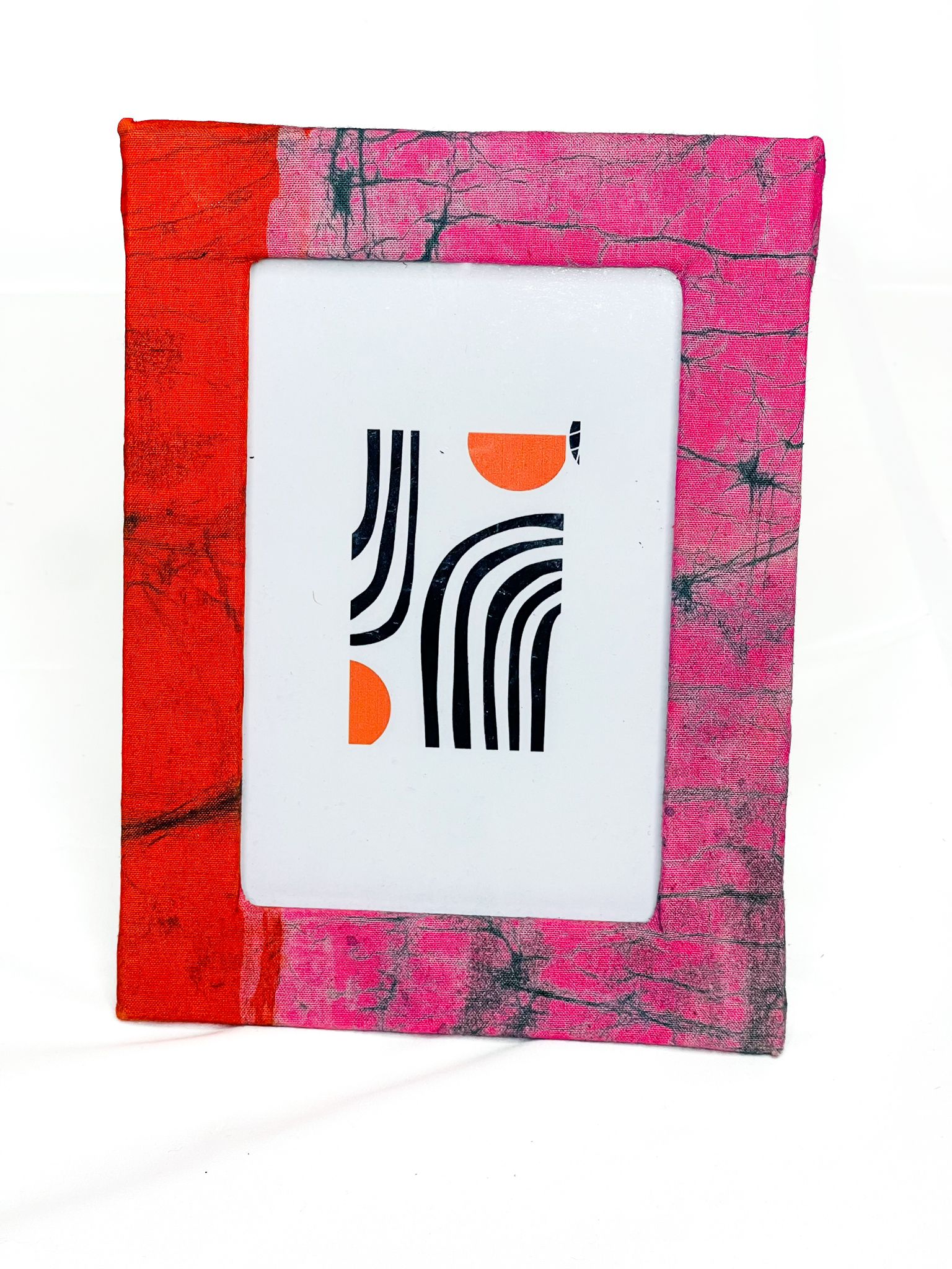 Ankara African print picture frames — vibrant Kente-inspired textile home decor