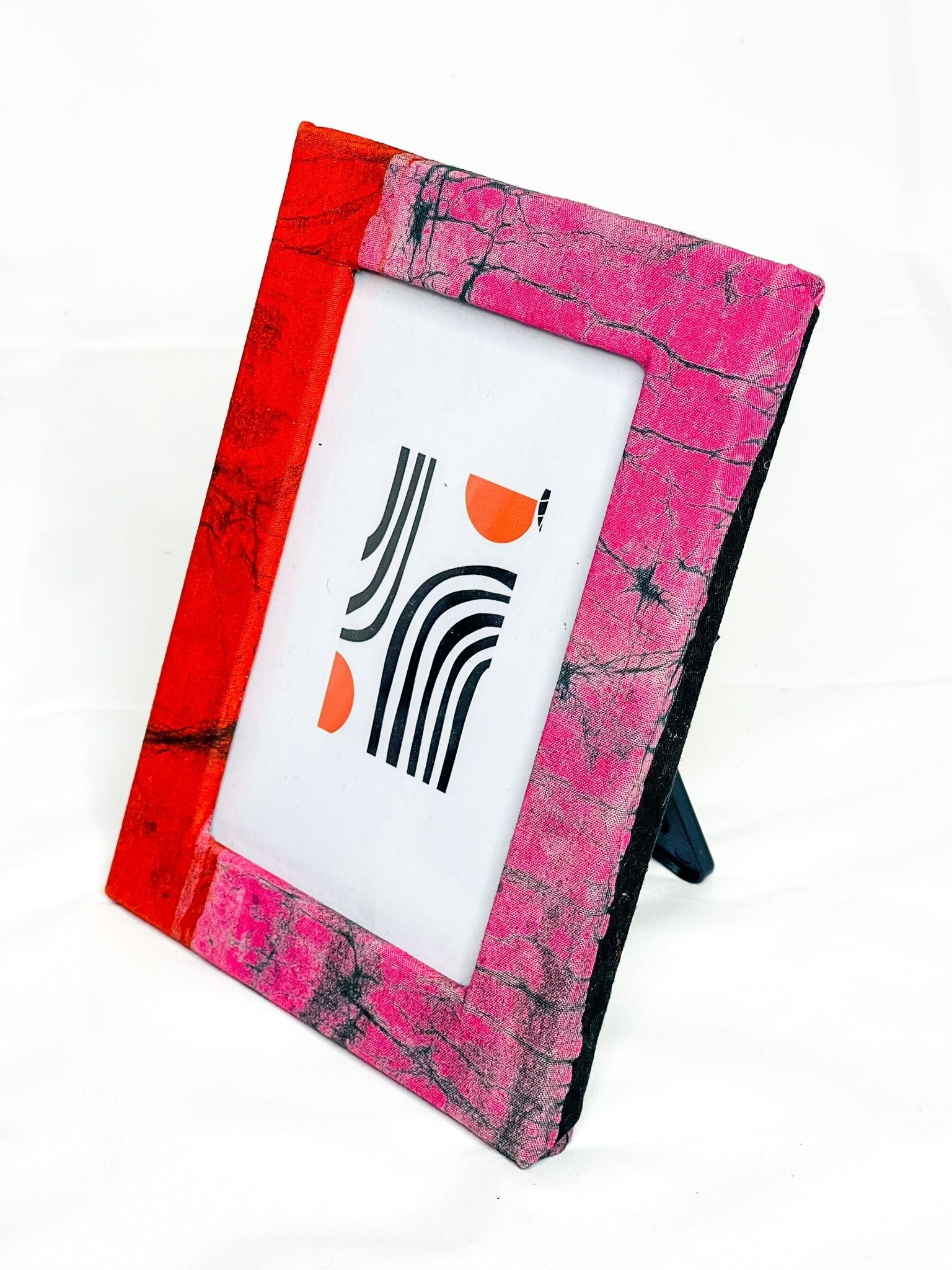 Ankara African print picture frames — vibrant Kente-inspired textile home decor