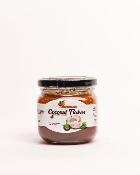 Bee Natural Coconut Flakes Infused Honey (Kenya) - Nathez out of Africa